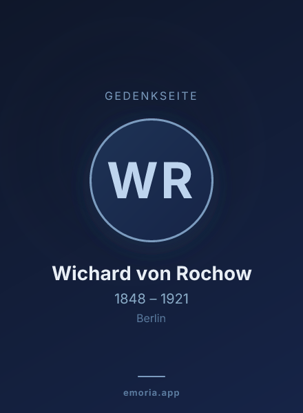 Gedenkportrait von Wichard von Rochow