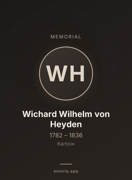 Memorial portrait of Wichard Wilhelm von Heyden