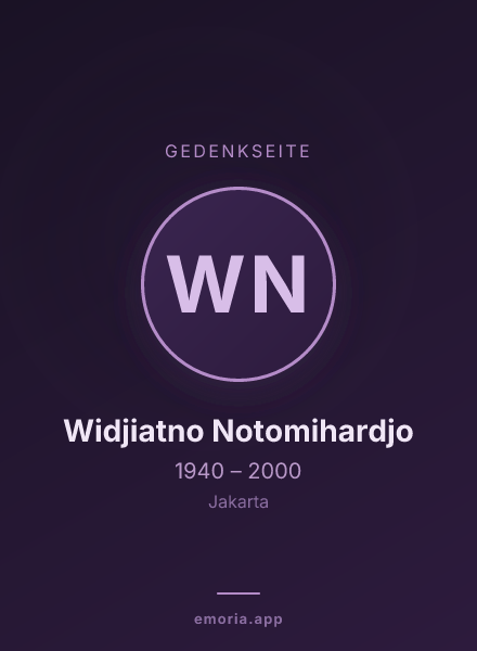 Gedenkportrait von Widjiatno Notomihardjo