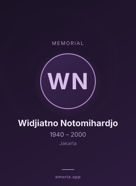 Memorial portrait of Widjiatno Notomihardjo