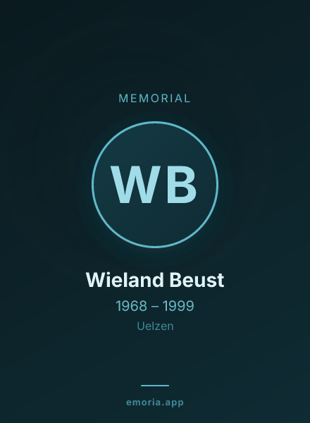 Memorial portrait of Wieland Beust