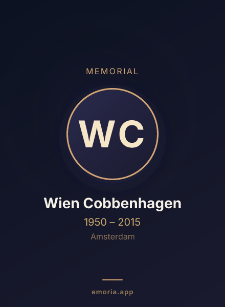 Memorial portrait of Wien Cobbenhagen