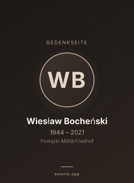 Gedenkportrait von Wiesław Bocheński