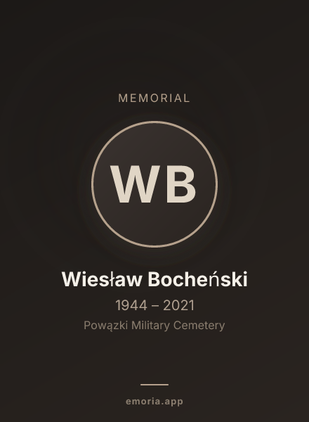 Memorial portrait of Wiesław Bocheński