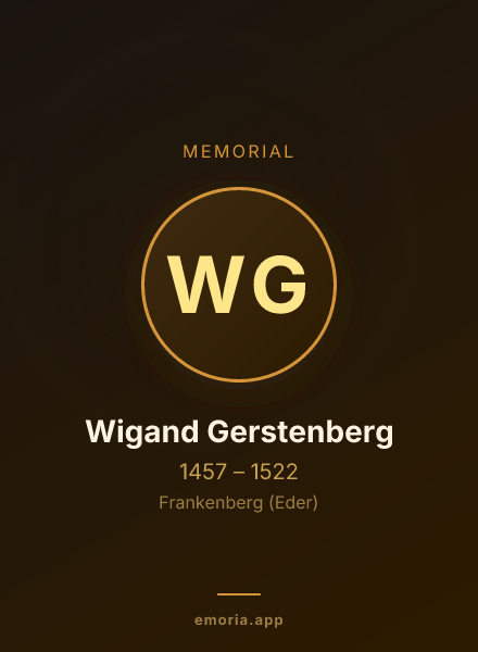 Memorial portrait of Wigand Gerstenberg