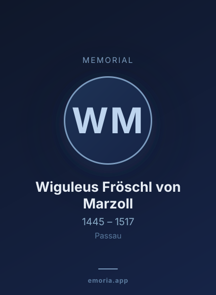 Memorial portrait of Wiguleus Fröschl von Marzoll