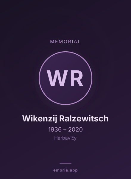 Memorial portrait of Wikenzij Ralzewitsch