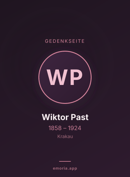 Gedenkportrait von Wiktor Past