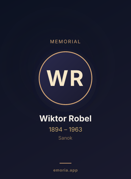 Memorial portrait of Wiktor Robel