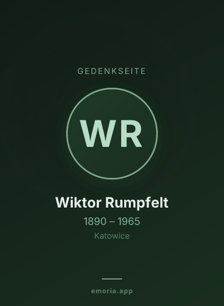 Gedenkportrait von Wiktor Rumpfelt