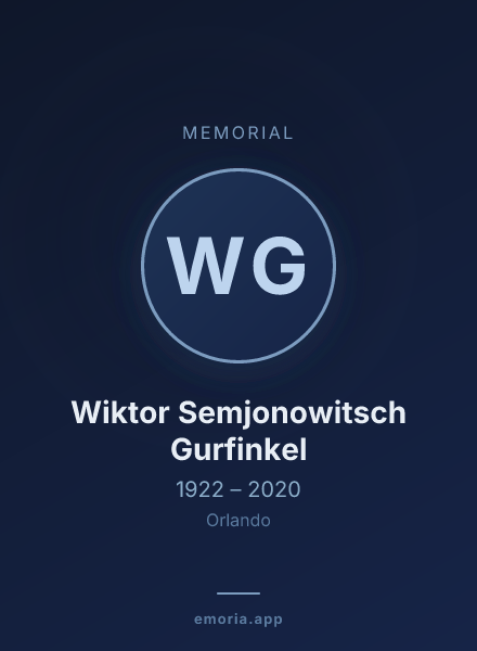 Memorial portrait of Wiktor Semjonowitsch Gurfinkel