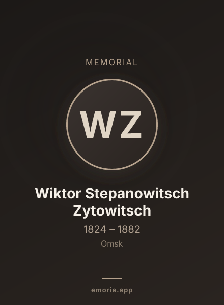Memorial portrait of Wiktor Stepanowitsch Zytowitsch