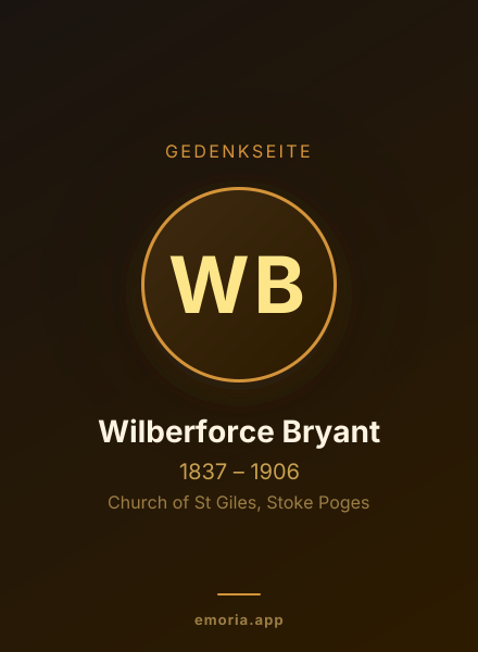Gedenkportrait von Wilberforce Bryant