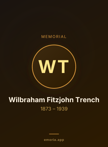 Memorial portrait of Wilbraham Fitzjohn Trench