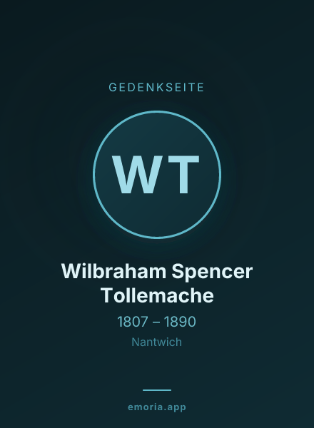 Gedenkportrait von Wilbraham Spencer Tollemache