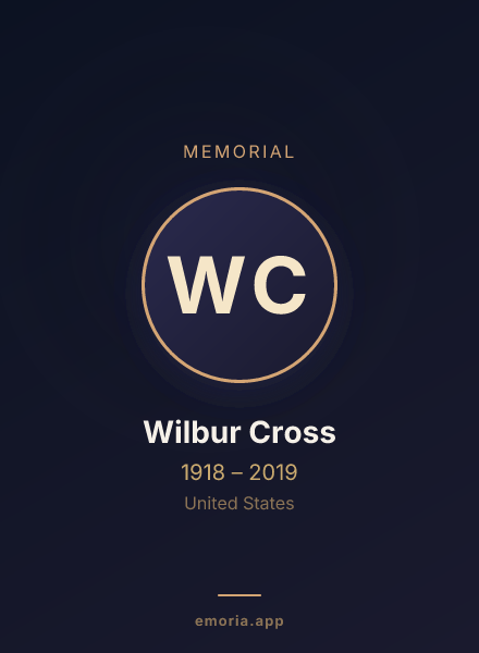 Memorial portrait of Wilbur Cross