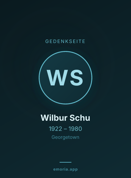Gedenkportrait von Wilbur Schu