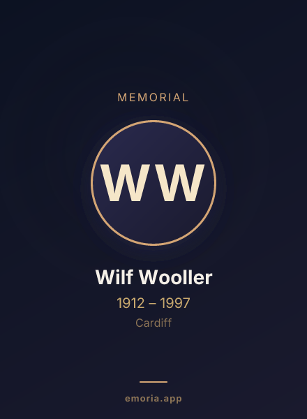 Memorial portrait of Wilf Wooller