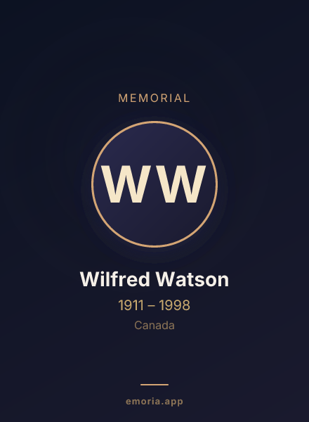Memorial portrait of Wilfred Watson