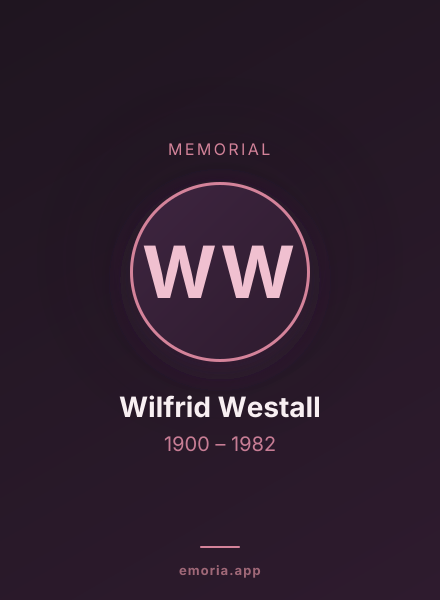 Memorial portrait of Wilfrid Westall