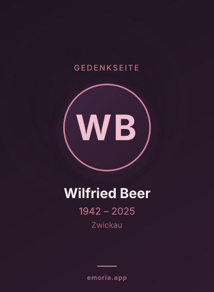 Gedenkportrait von Wilfried Beer