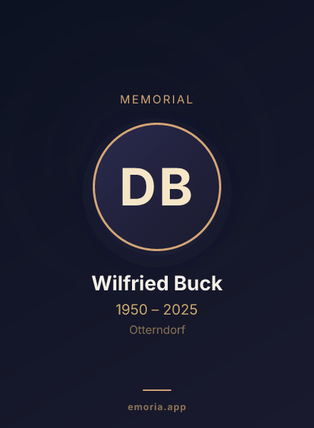 Memorial portrait of Dr. Wilfried Buck