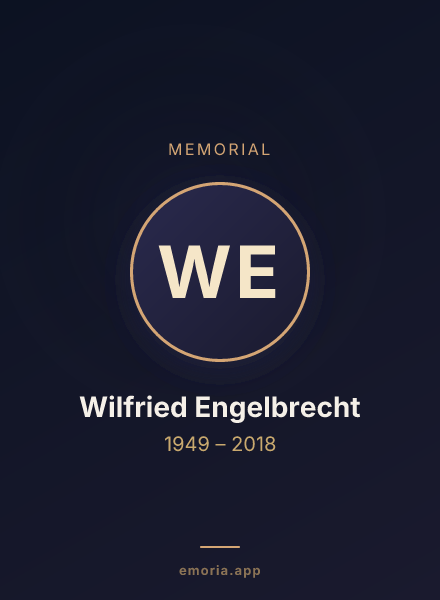 Memorial portrait of Wilfried Engelbrecht