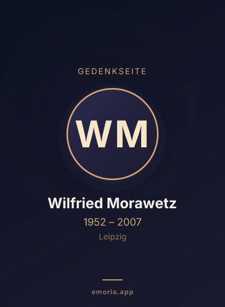 Gedenkportrait von Wilfried Morawetz