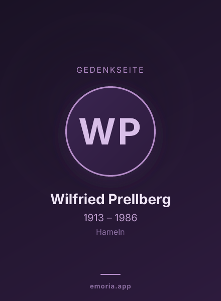 Gedenkportrait von Wilfried Prellberg