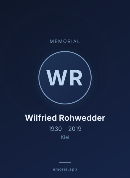 Memorial portrait of Wilfried Rohwedder