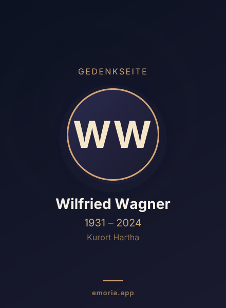 Gedenkportrait von Wilfried Wagner