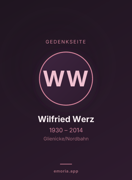 Gedenkportrait von Wilfried Werz