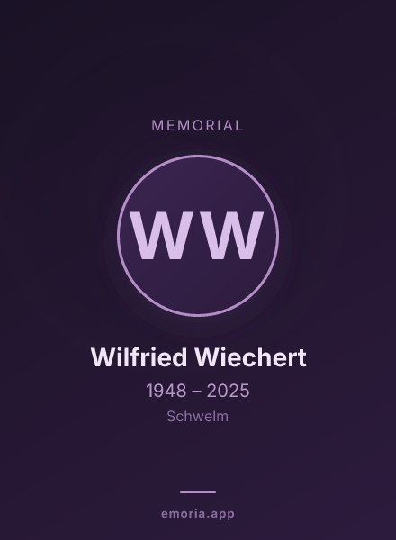 Memorial portrait of Wilfried Wiechert