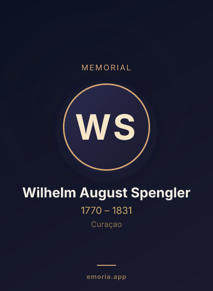 Memorial portrait of Wilhelm August Spengler