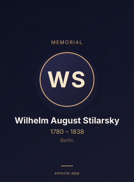 Memorial portrait of Wilhelm August Stilarsky