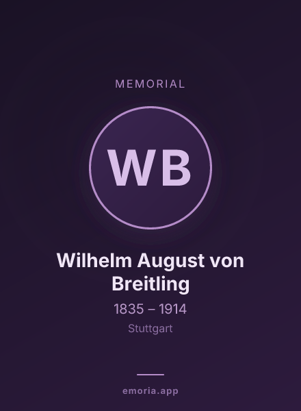 Memorial portrait of Wilhelm August von Breitling