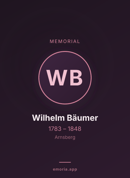 Memorial portrait of Wilhelm Bäumer