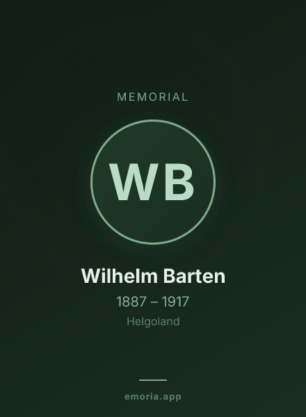 Memorial portrait of Wilhelm Barten