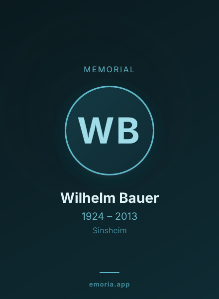 Memorial portrait of Wilhelm Bauer