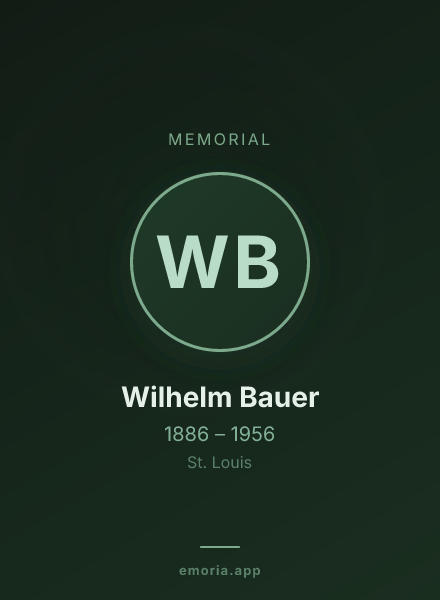 Memorial portrait of Wilhelm Bauer