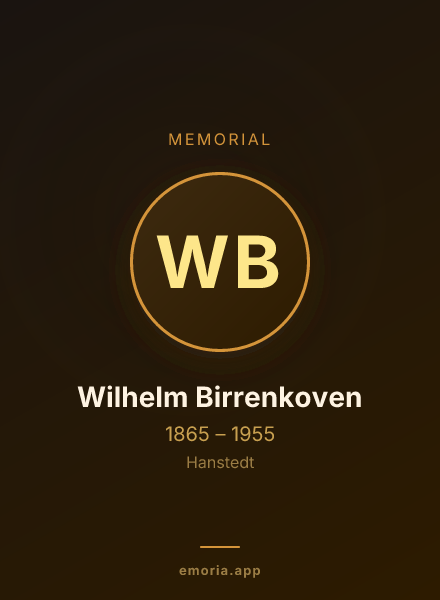 Memorial portrait of Wilhelm Birrenkoven