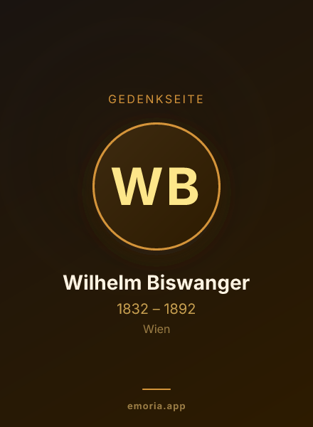 Gedenkportrait von Wilhelm Biswanger