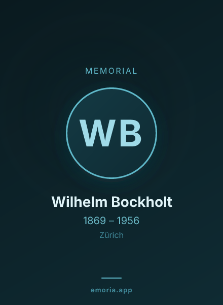 Memorial portrait of Wilhelm Bockholt