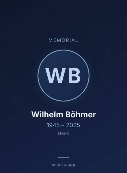 Memorial portrait of Wilhelm Böhmer