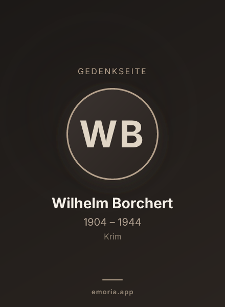 Gedenkportrait von Wilhelm Borchert