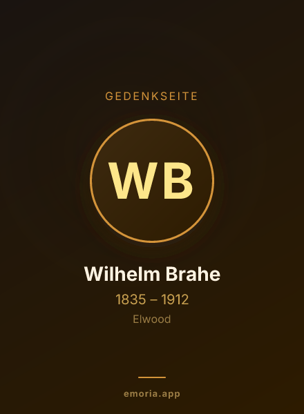 Gedenkportrait von Wilhelm Brahe
