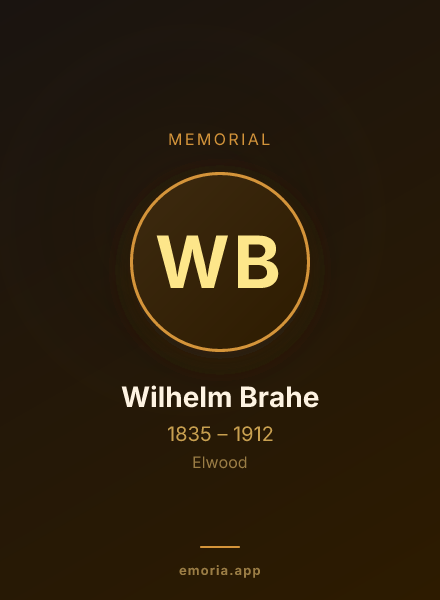 Memorial portrait of Wilhelm Brahe
