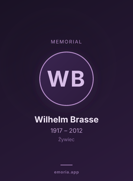 Memorial portrait of Wilhelm Brasse