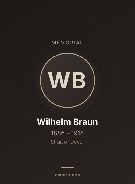 Memorial portrait of Wilhelm Braun