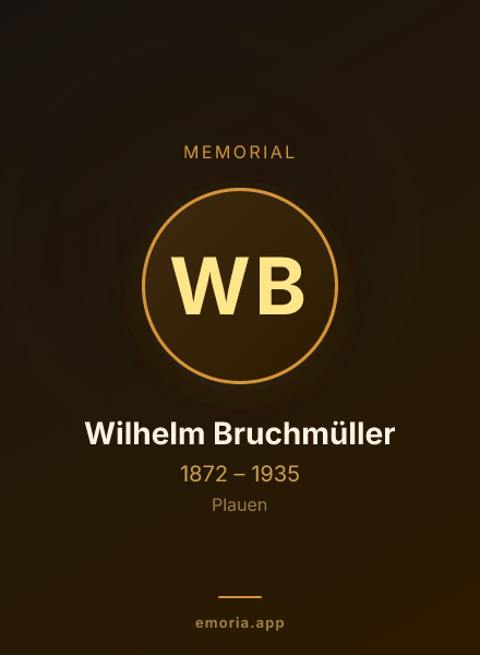 Memorial portrait of Wilhelm Bruchmüller